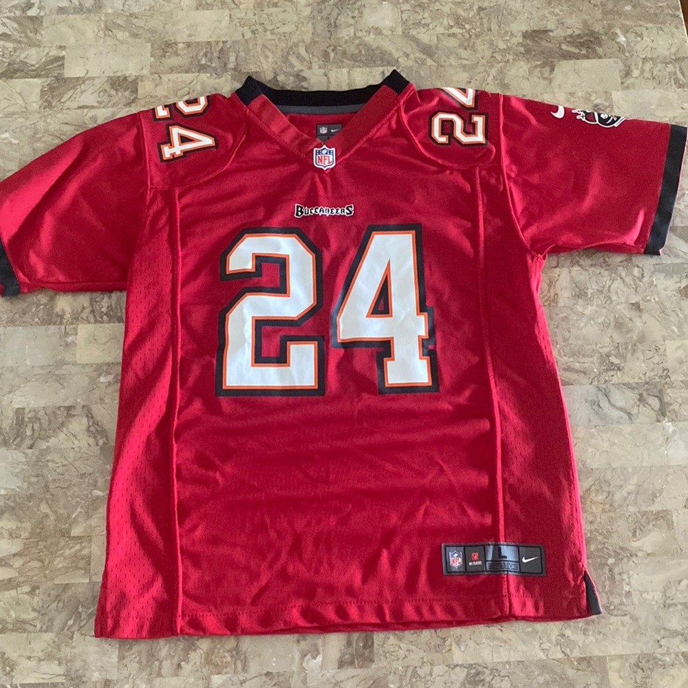 Nike #24 Darrelle Revis Tampa Bay Buccaneers Jersey.